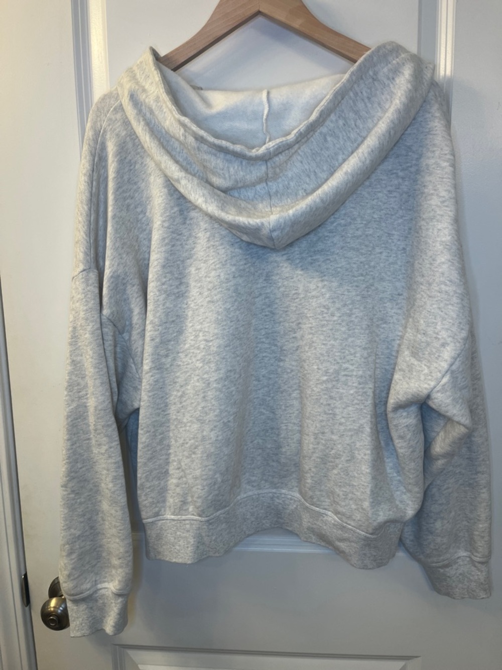 PINK Victoria's Secret Light Gray Zip-Up Hoodie - Picture 2 of 2